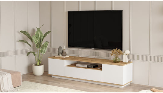 TV-Ständer Chilham Naturweiß M180xP44.5xH44.6cm