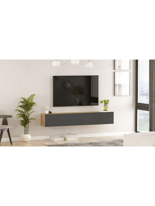 Έπιπλο Τηλεόρασης Kent Πεύκο/ανθρακί Μ180xΠ31.6xΥ29.6cm