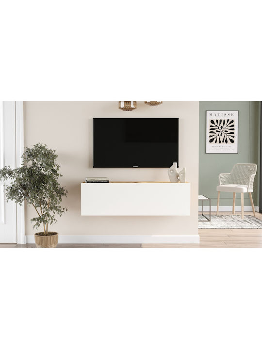 Stand TV Inverie Pin/Alb L100xA31,6xÎ29,6cm