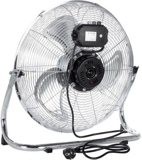 MalTec Bodenventilator 75W Lüfterdurchmesser 44cm Silber