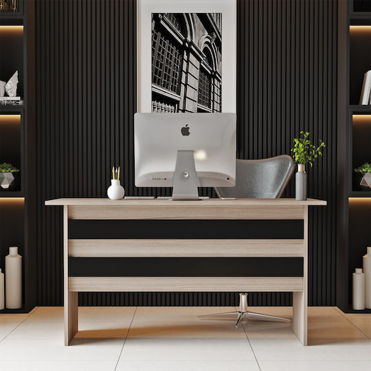 Birou Eastcote din Lemn de Frasin/negru 140x60x73,8cm