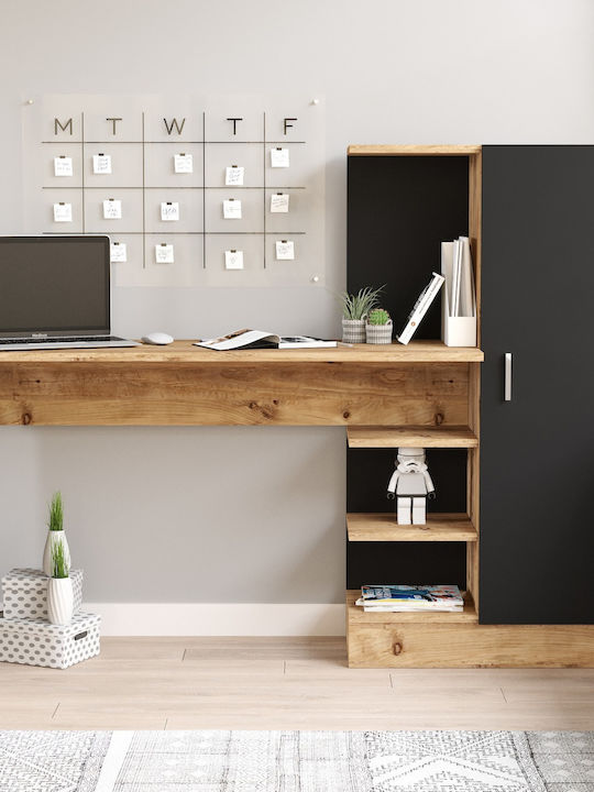 Домашно бюро Camden Дървено Pine/black 152.3x40x120бр