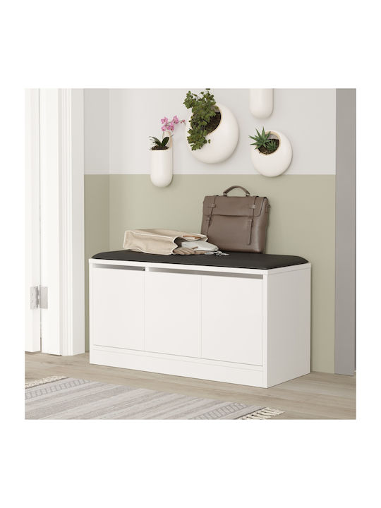 Crofton Eingangsmöbel mit Schuhschrank White 89.6x35.5x45.8cm