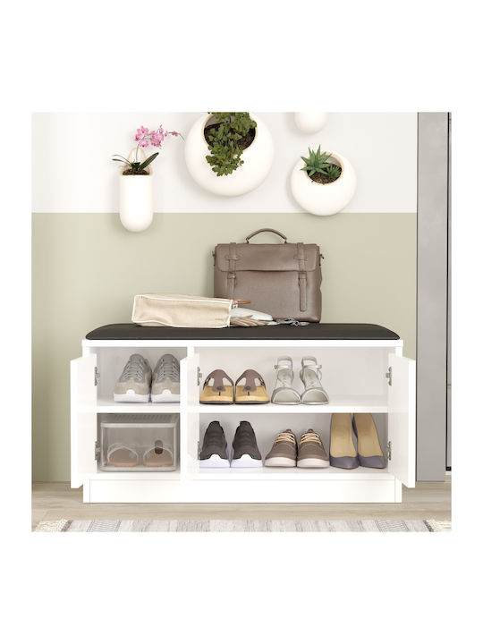 Crofton Eingangsmöbel mit Schuhschrank White 89.6x35.5x45.8cm
