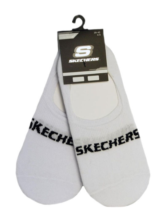 Спортни чорапи Skechers 44008-1000 Mesh Vent Footies 2 пакета унисекс бели чорапи 47821