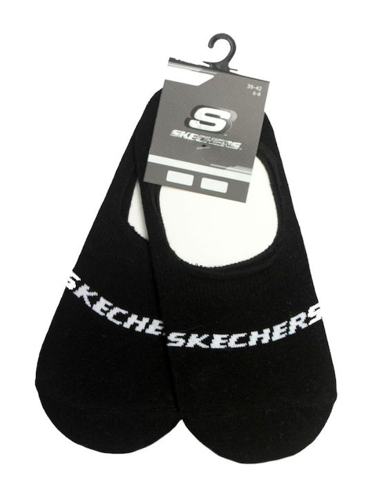 Skechers 44008-9999 Мрежести Footies 2 пакета унисекс черни чорапи 47808