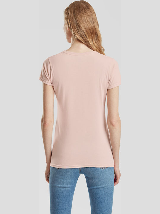 Fruit of the Loom Iconic Γυναικείο Διαφημιστικό T-shirt Κοντομάνικο Powder Rose Fruit of the Loom Iconic Γυναικείο Διαφημιστικό T-shirt Κοντομάνικο Powder Rose