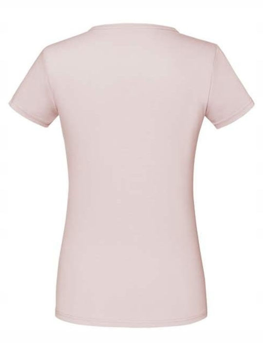 Fruit of the Loom Iconic Women's Short Sleeve Promotional T-Shirt Powder Rose