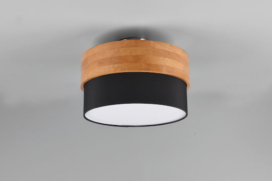Trio Lighting Seasons Πλαφονιέρα Οροφής 30εκ. Καφέ με Ντουί E14