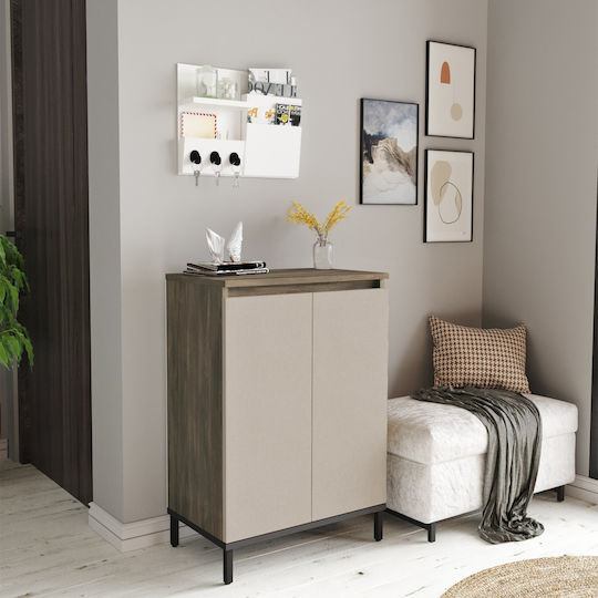 Мебели за съхранение Chelsea дървен Brown/anthracite 60x35.5x85.6см