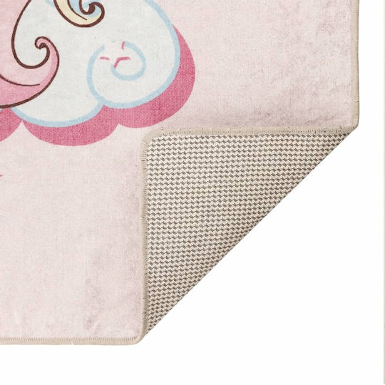 vidaXL Kinder Teppich Einhorn Rosa 160x230cm