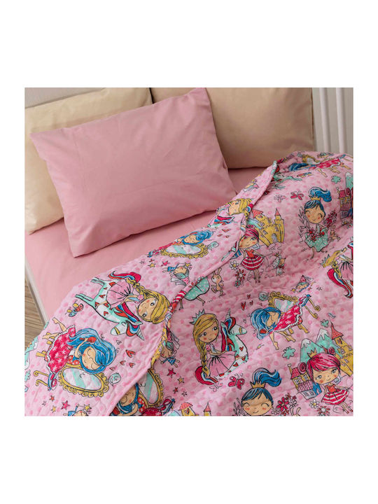 Borea Baby Quilt Baumwolle Rosa 110x140cm