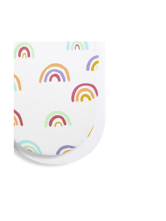 Snuz Σετ Βρεφικά Σεντόνια Λίκνου Βαμβακερά Multi Rainbow 37.5x75εκ. 2τμχ