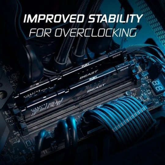 Kingston FURY Beast DDR5 64GB RAM with 2x32GB Modules and Speed 6000 for Desktop
