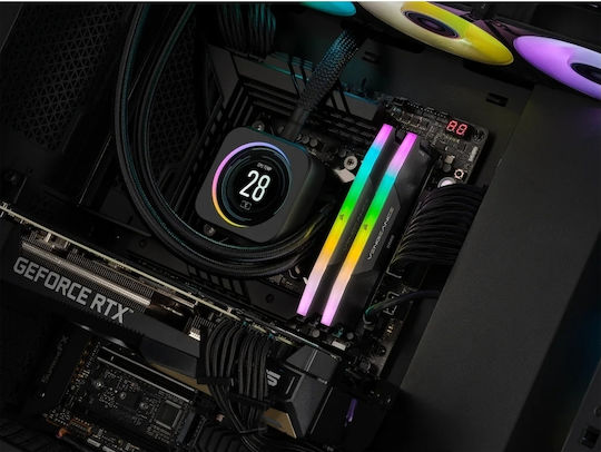 Corsair Vengeance RGB DDR5 32GB RAM με 2x16GB Modules και Ταχύτητα 6000 για Desktop