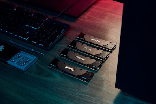 Kingston Fury Renegade DDR4 16GB RAM με 2x8GB Modules και Ταχύτητα 3600 για Desktop