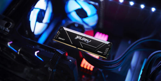 Kingston Fury Beast DDR4 16GB RAM με 2x8GB Modules και Ταχύτητα 3600 για Desktop
