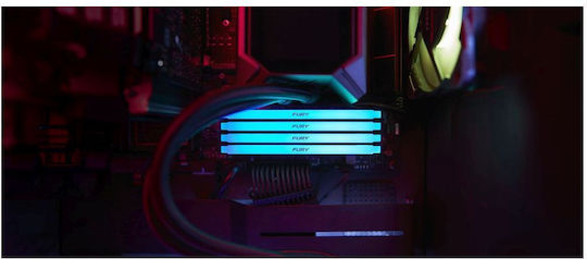 Kingston Fury Beast DDR4 32GB RAM με 2x16GB Modules και Ταχύτητα 3600 για Desktop