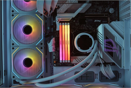 Kingston Fury Renegade RGB DDR5 32GB RAM with 2x16GB Modules and Speed 7200 for Desktop