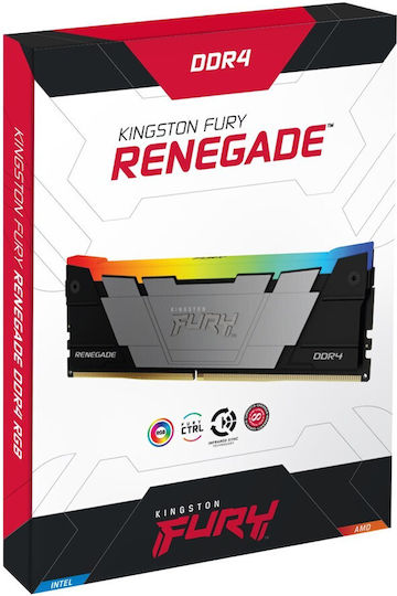 Kingston Fury Renegade Rgb DDR4 με Module 1x16GB και Ταχύτητα 3600 για Desktop