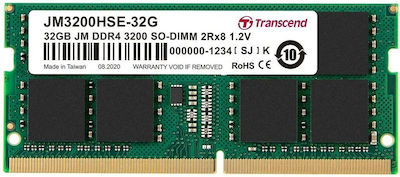 Transcend 4GB DDR4 RAM mit Geschwindigkeit 3200 für Laptop