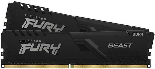 Kingston Fury Beast 64GB DDR4 RAM cu 2 module (2x32GB) și Viteză