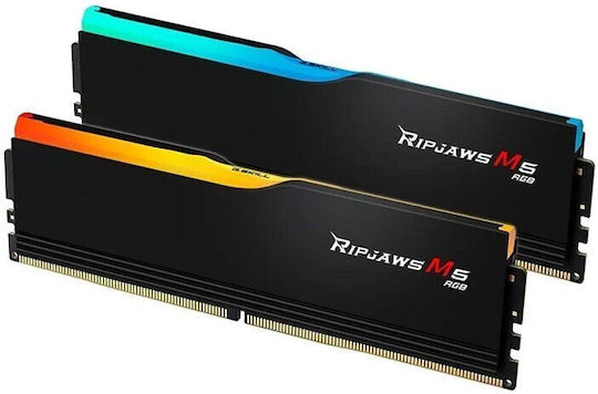 G.Skill Ripjaws M5 RGB 64ГБ DDR5 RAM с 2 модула (2x32GB) и Скорост 5600 за Настолен компютър