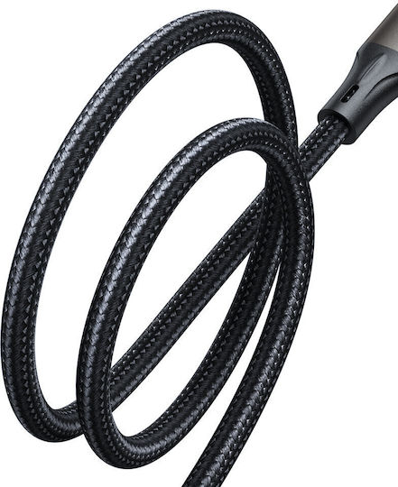 Joyroom Light-speed ​​series Sa25-ac6 USB 2.0 Cable USB-C male - USB-A 100W PD Μαύρο 1.2m
