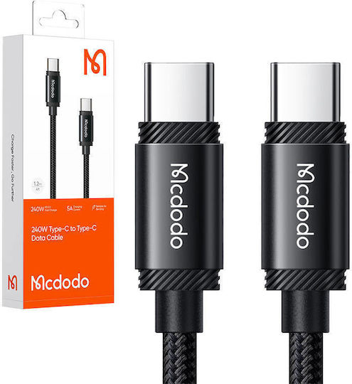 Mcdodo USB 3.0 Cable USB-C male - USB-C 240W PD Μαύρο 2m CA-3681
