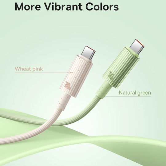 Baseus Series USB 3.0 Cable USB-C male - USB-A 100W PD Ροζ 1m P10360203421-00