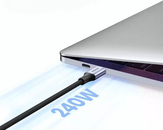 Ugreen Braided USB 2.0 Cable USB-C Male - USB-C 240W PD Gray 1m 15311