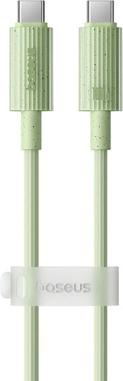 Baseus Series USB 2.0 Кабел USB-C Мъжки - USB-C 100W PD Зелен 2m P10360202631-01