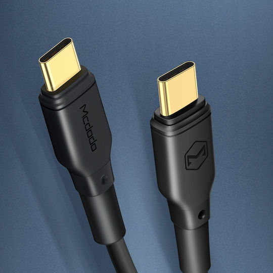 Mcdodo CA-3311 USB 2.0 Cable USB-C male - USB-C 240W PD Μαύρο 2m CA-3311