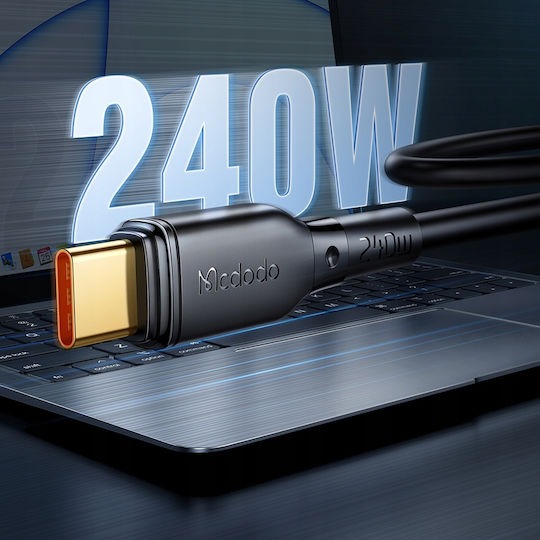 Mcdodo CA-3311 USB 2.0 Cable USB-C male - USB-C 240W PD Μαύρο 2m CA-3311