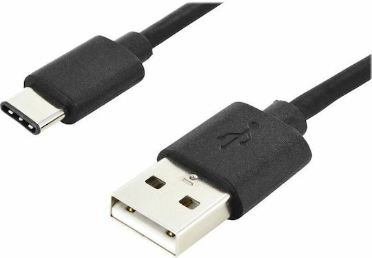 Digitus USB 2.0 Кабел USB-C Мъжки - USB-A Захранване PD Черен 1м AK-300154-010-S