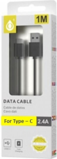 Moveteck USB 2.0 Cable USB-C male - USB-A Μαύρο 1m 463.57137