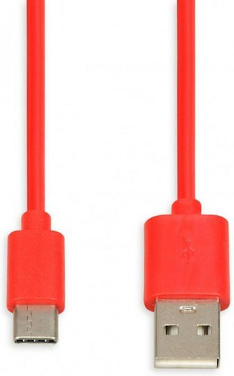 iBox IBOX USB 2.0 Cable USB-C male - USB-A Κόκκινο 1m IKUMTCR