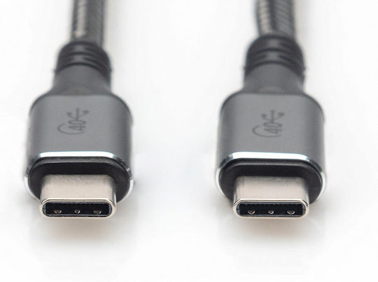 Digitus USB 4 Video Cable USB-C male - USB-C 100W PD Μαύρο 1m DB-300443-010-S