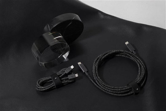 Native Union Cosmos Braided USB 2.0 Cable USB-C male - USB-C 100W PD Γκρι 2.4m 11614021