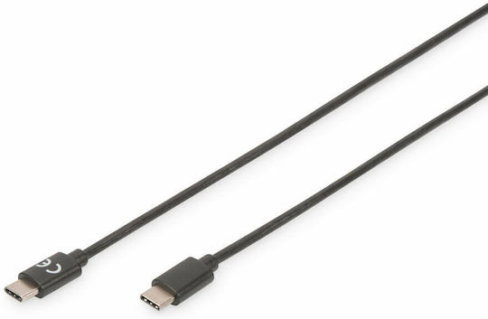Digitus USB 3.0 Cable USB-C Male - USB-C 15W PD Black 1m