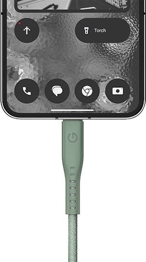 Energea USB 2.0 Kabel USB-C männlich - USB-C 240W PD Grüne 1,5m