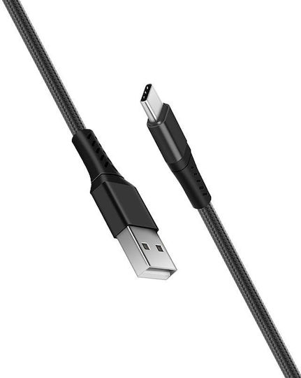 Redled USB 2.0 Cable USB-C Male - USB-A 15W Black 2m