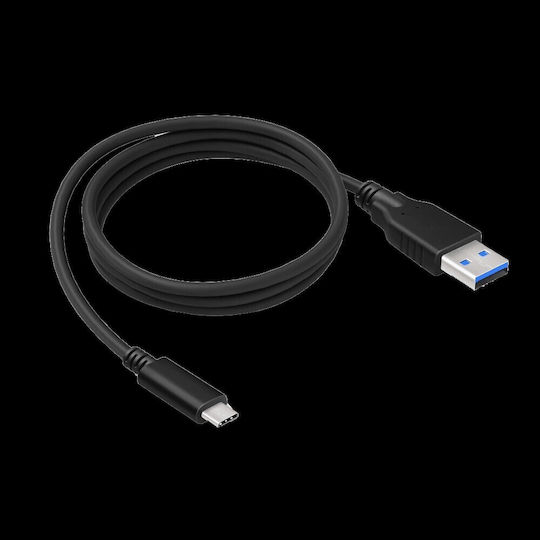 2GO Regular USB 2.0 Cablu USB-C bărbătesc - USB-A Negru 1m (795782)