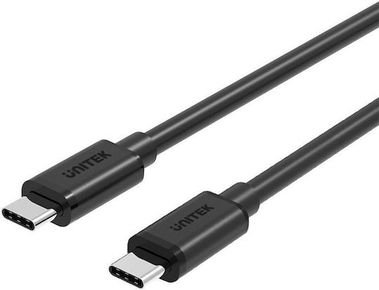 Unitek USB 3.0 Cable USB-C male - USB-C Μαύρο 1m Y-C477BK