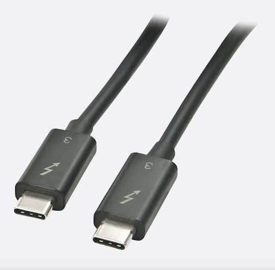 Lindy Thunderbolt 3 Cable Μαύρο 2m (41557)