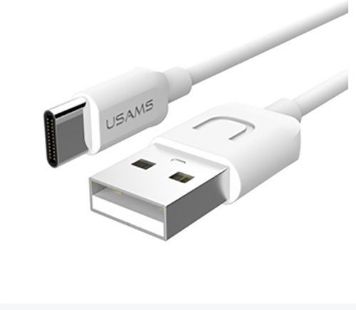 Usams Usams US-SJ099 USB 2.0 Kabel USB Typ-C männlich - USB-A Weiß 1m TCUSBXD02