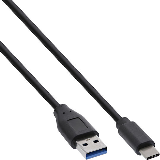 InLine USB 3.1 Cable USB-C Male - USB-A 27W PD Black 1.5m
