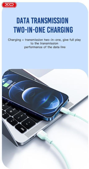XO NB212 USB to Lightning Cable Ροζ 1m (16.005.0203)
