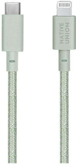Native Union USB 2.0 Cable USB-C male - Lightning Sage 1.2m (BELT-CL-GRN-2-NP)
