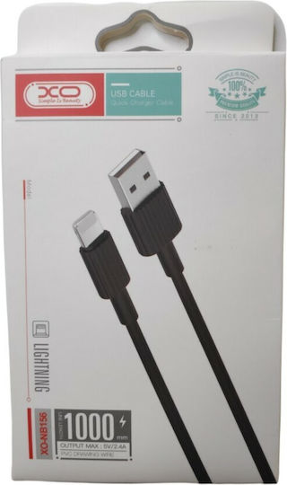 XO NBP156 USB-A to Lightning Cable Black 1m (16.005.0050 NB156)